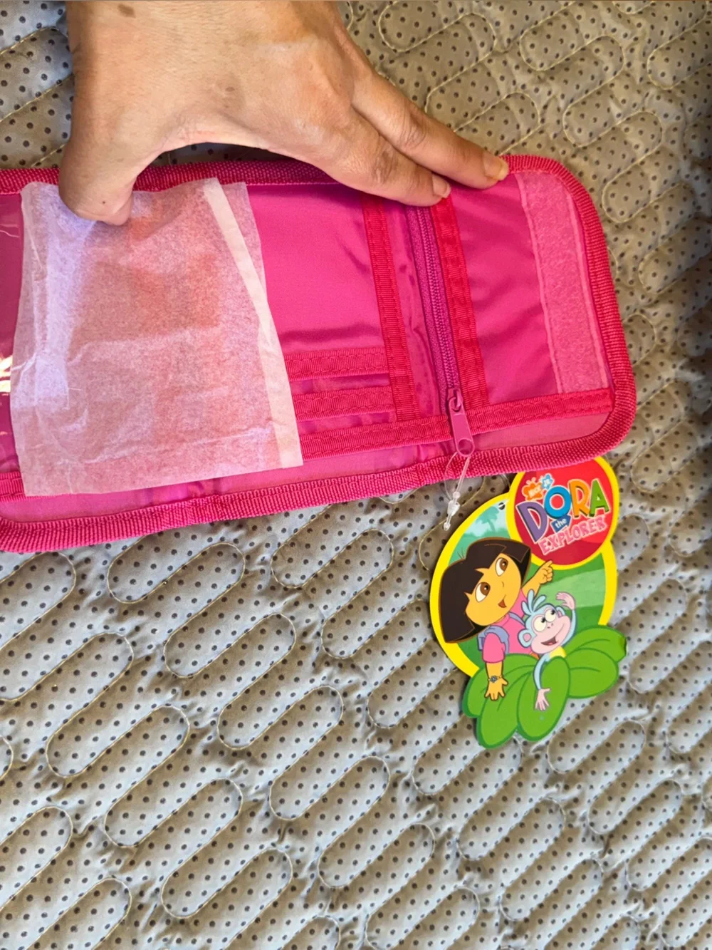 Vintage Y2K style Dora and Boots Pink Kids Wallet with Tag